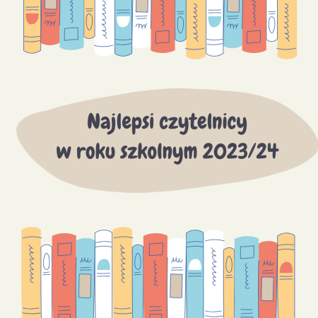 Lista najlepszych czytelników w roku szkolnym 2023/24