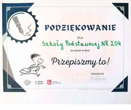 Podziękowanie