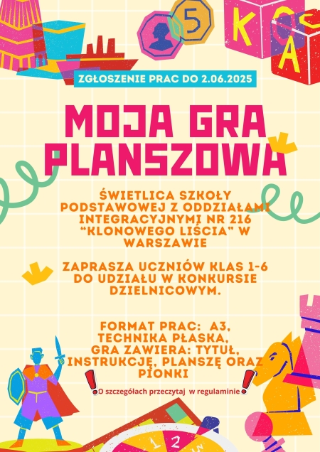 Konkurs Dzielnicowy Moja gra planszowa
