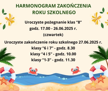 Zakończenie roku szkolnego 2024/2025